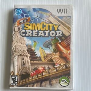 SEALED Nintendo White Wii SimCity Creator Game